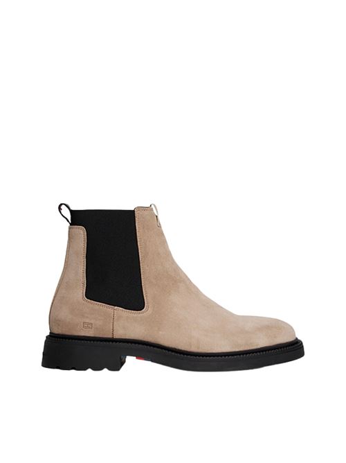 Stivaletto in pelle scamosciata